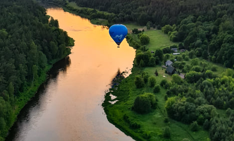Skrydis oro balionu Birštone 3