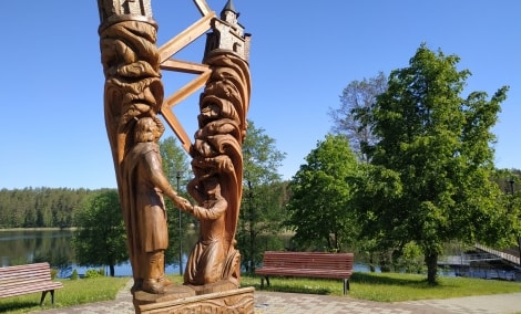 Skulptūra Ignalinos miesto legendai