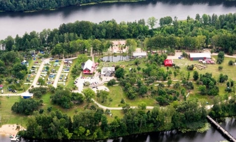 Obuolių sala iš viršaus