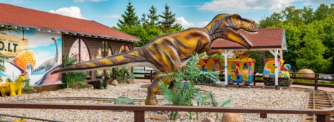 dino parkas traukinukas