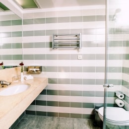 poilsis palangoje viesbutis vanagupe standartiniai apartamentai vonia 9428