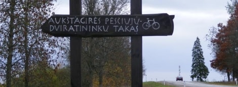 pesciuju dviratininku takas