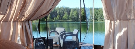 vila ula dvivietis kupolas interjeras