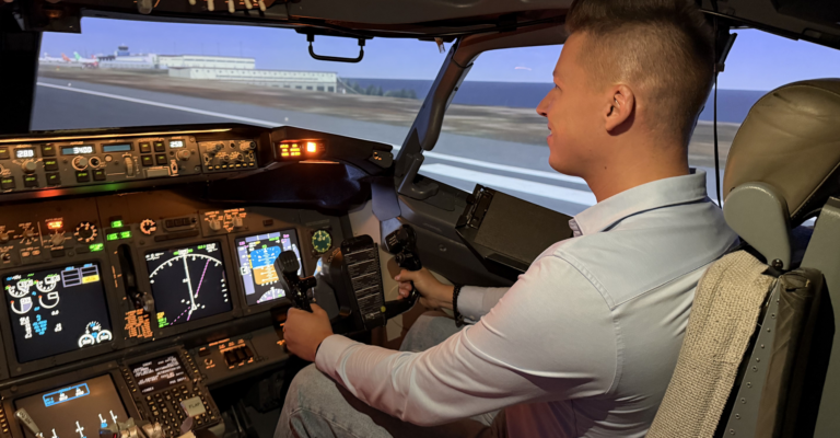 Pilotavimo simuliatoriumi patirtis