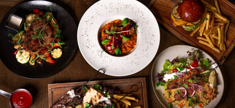 Mėsainiai, mėsa, biliardas